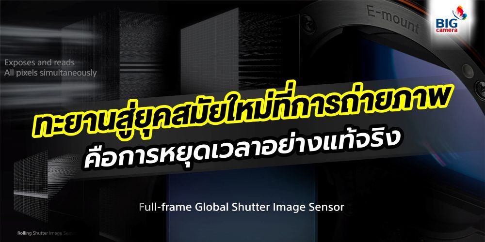 ครั้งแรกของ Global Shutter บนกล้องถ่ายภาพระดับเรือธง