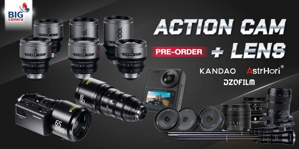 [PRE-ORDER] รวมแบรนด์  Action Cam และ Lens ในราคาเริ่มต้นเพียง 790.-