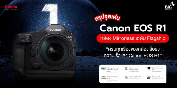 [PREVIEW] สรุปจุดเด่น Canon EOS R1 กล้อง Mirrorless ระดับ Flagship “ครบทุกเรื่องของกล้องเรือธงความเร็วแสง Canon EOS R1”