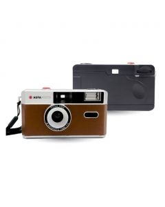 AgfaPhoto Analog 35mm Reusable Film Camera-Coffee-brown