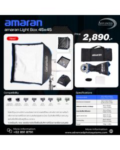 Amaran Light Box 45x45: compatible with amaran COB lights