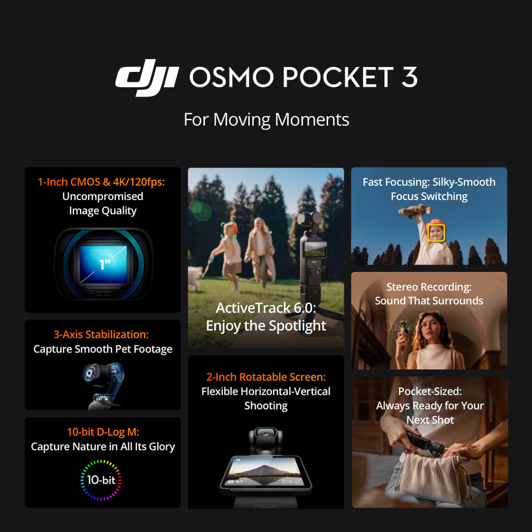 Pre-Order] DJI Osmo Pocket BIGCamera  ศูนย์รวมกล้องดิจิตอลที่มีความสุขให้เลือกมากที่สุด